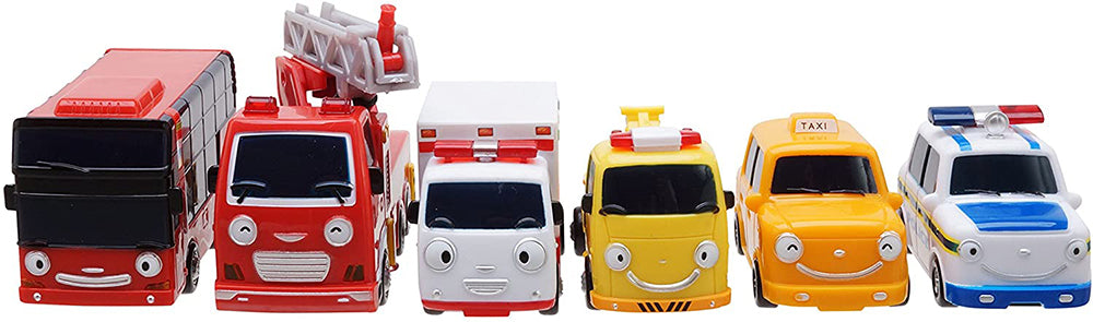 The Little Bus Tayo [ Regular Size Set] : Tayo-Special Friends Set Series (Mini Bus Set)-6pcs
